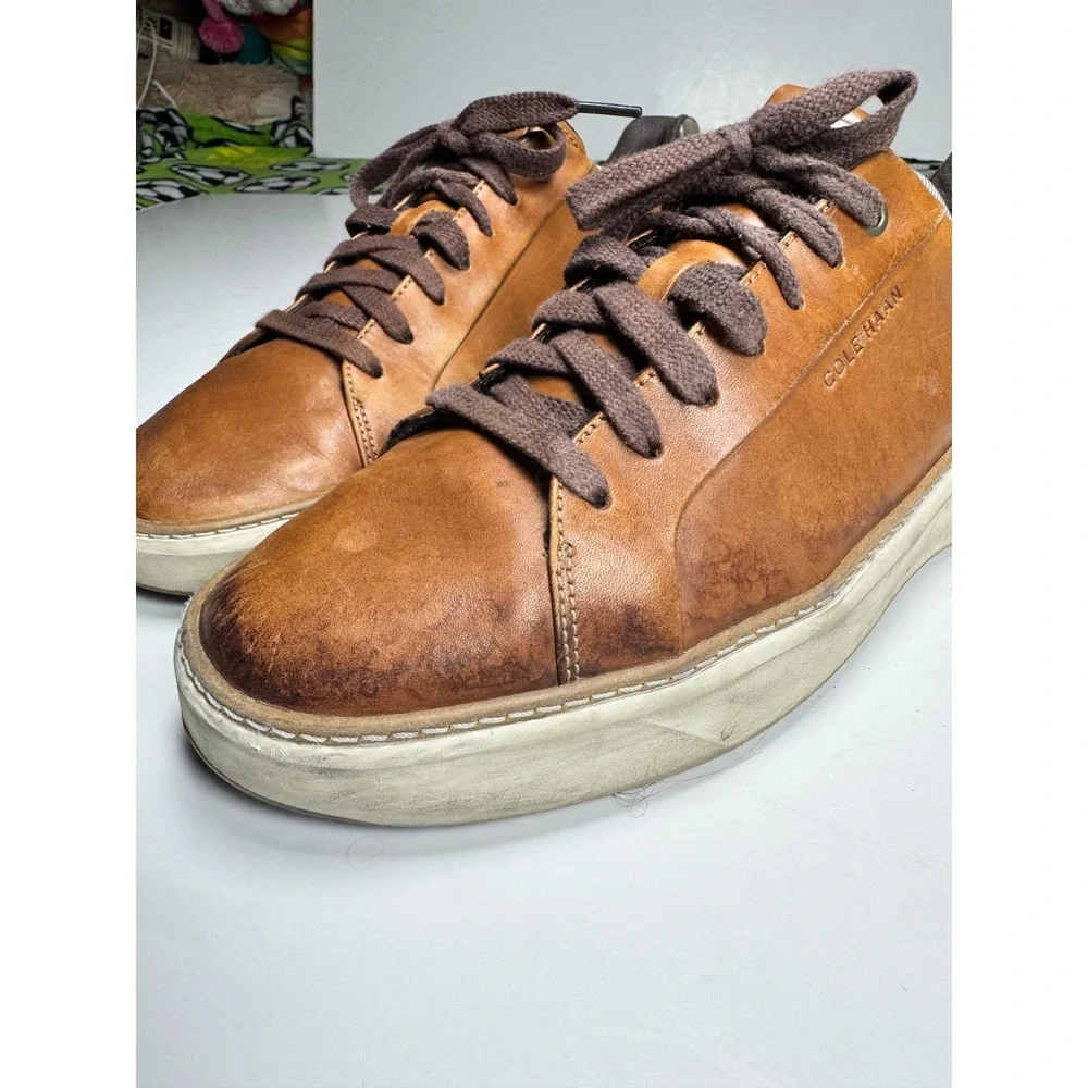 Cole Haan GrandPrø Topspin C34229 Sneakers Mens 11M Brown Leather Casual Shoes
